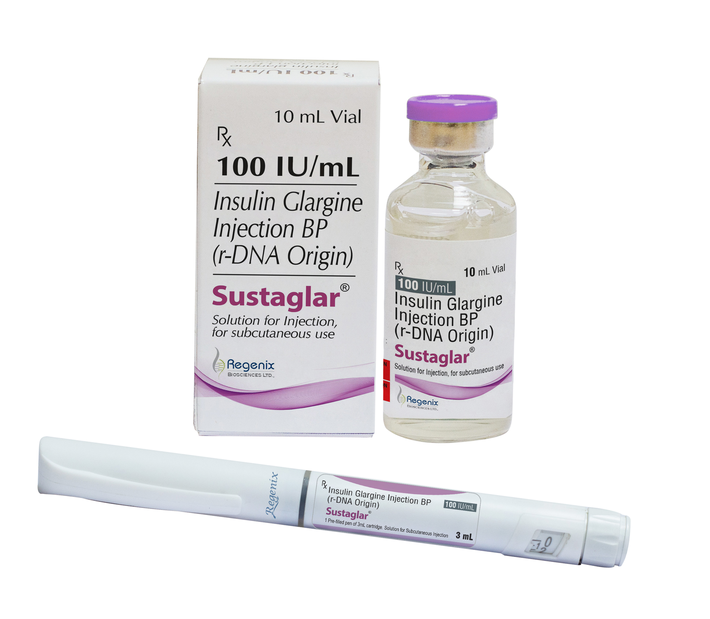 Insulin, Glargine 10ml 100IU