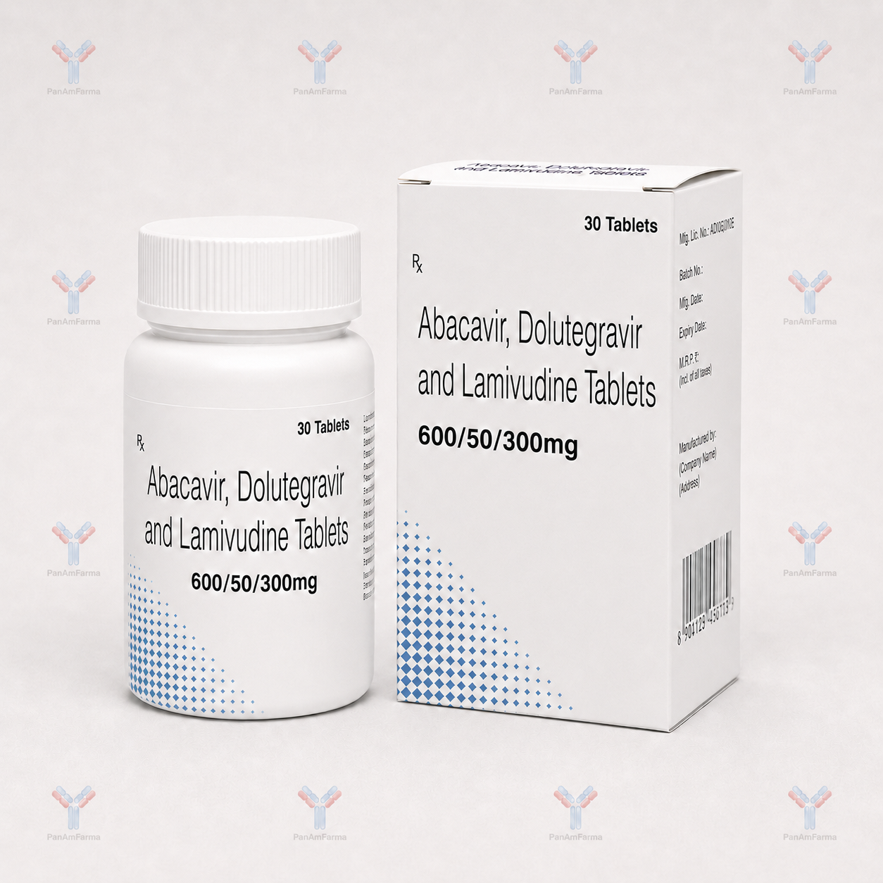 Dolutegravir + Abacavir + Lamivudine 600/50/300mg