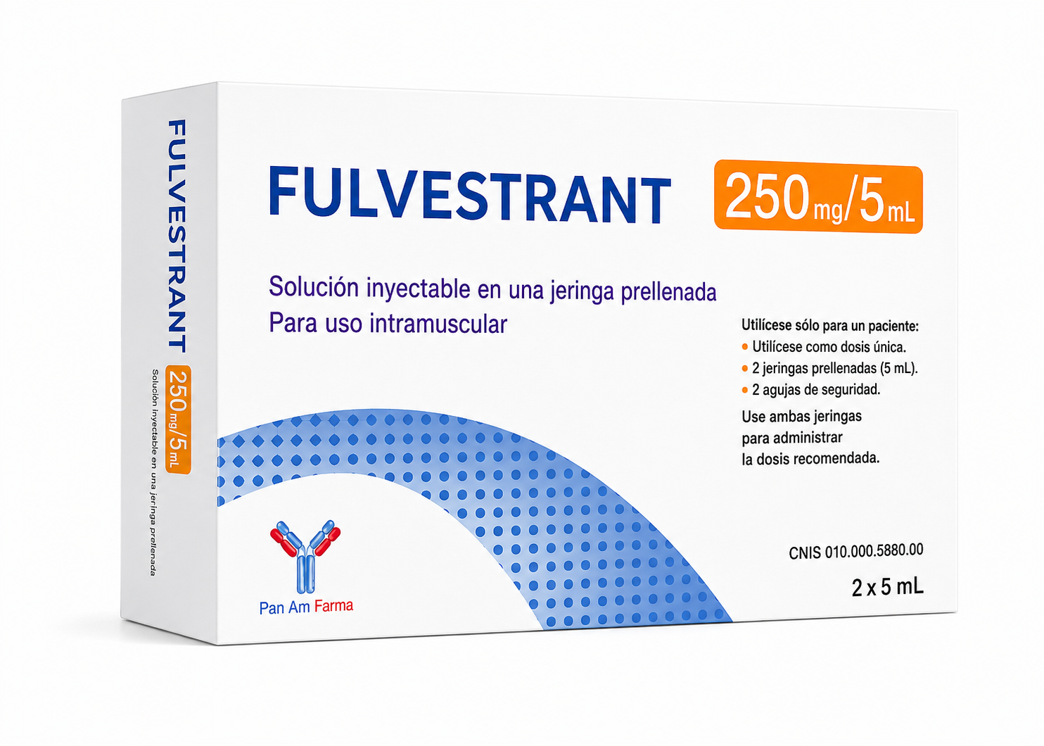 Fulvestrant 250 mg/5 mL