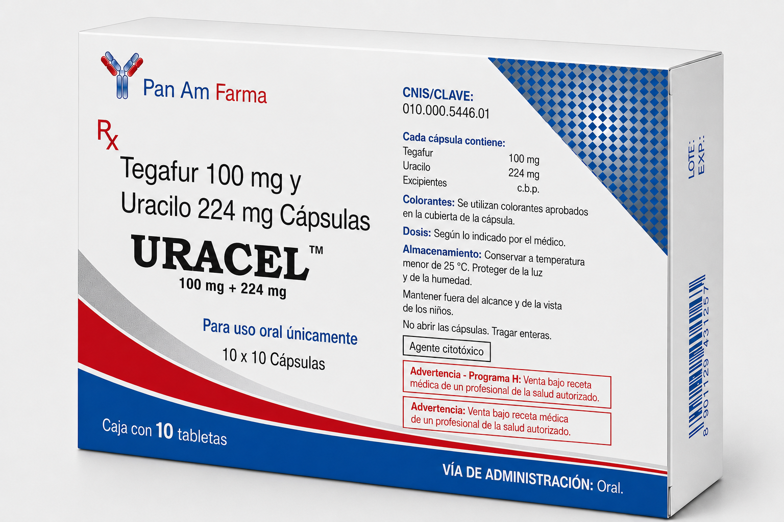 Tegafur + Uracil 100 mg/224 mg