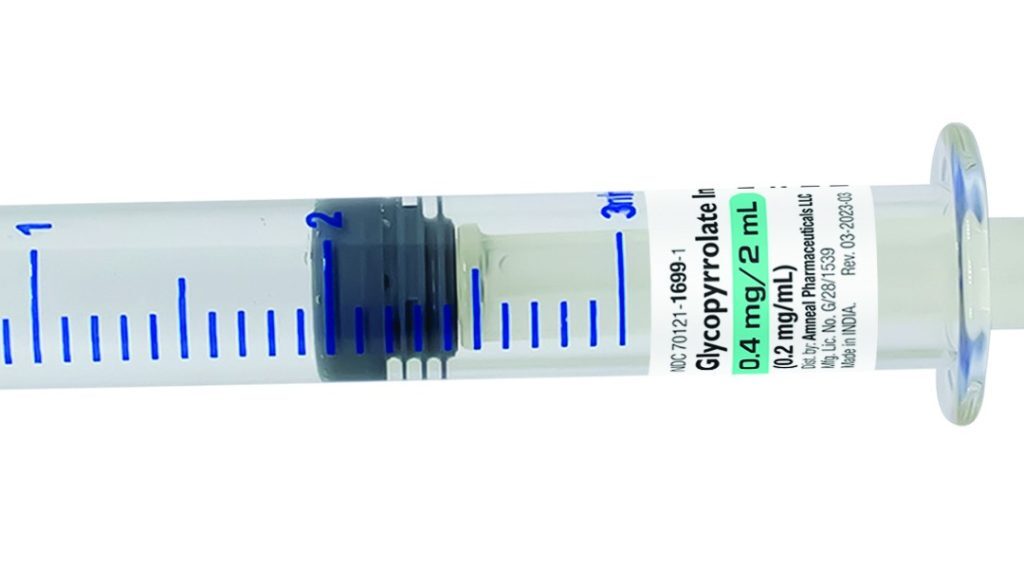 Glycopyrrolate 0.4mg/2ml