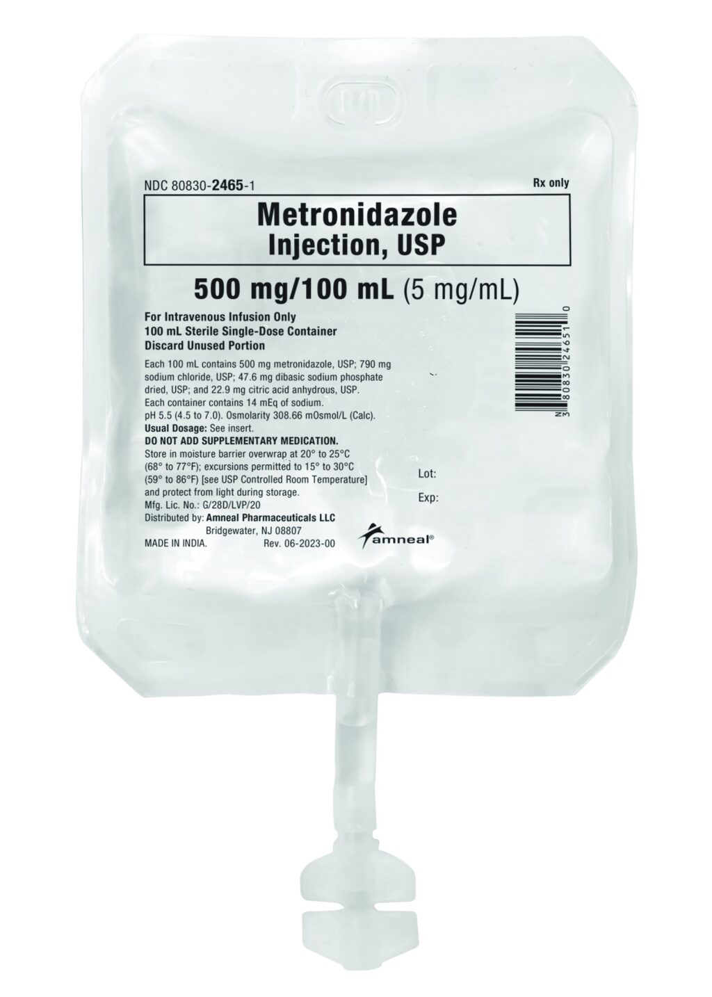 Metronidazole, USP