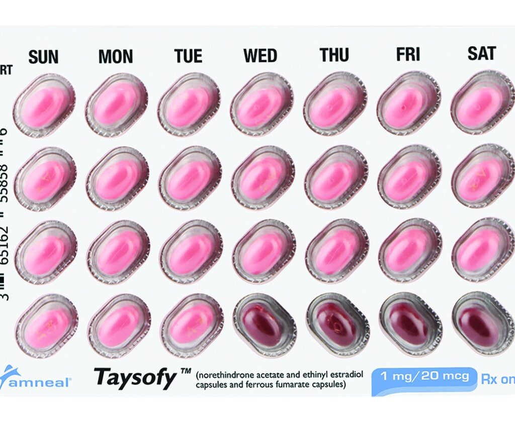 Taysofy (norethindrone acetate and ethinyl estradiol and ferrous fumarate)