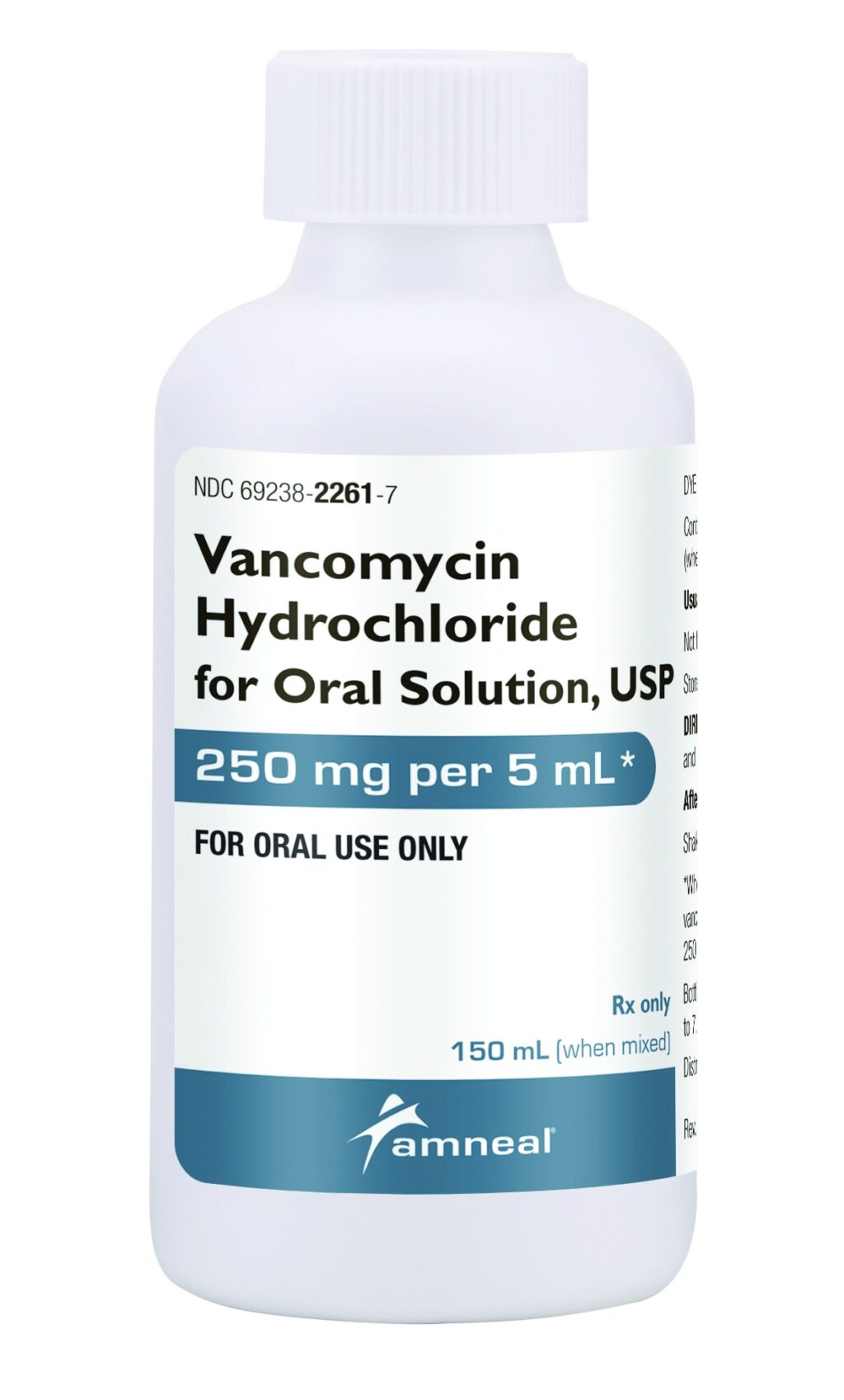 Vancomycin HCl, USP 250mg per 5ml